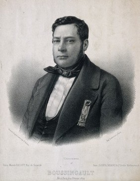 Joseph Dieudonné Jean Baptiste Boussingault. Lithograph.