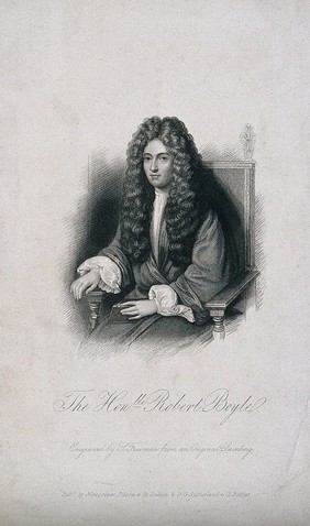 Robert Boyle. Stipple engraving by S. Freeman.