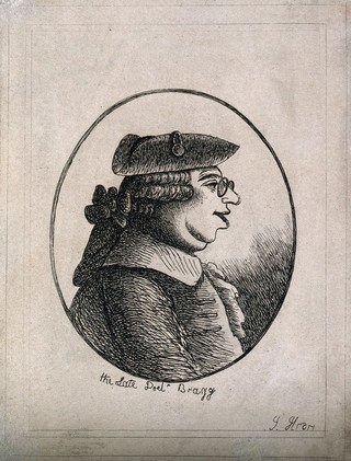 Robert Bragge. Etching by J. Kay [?], 1787 [?].