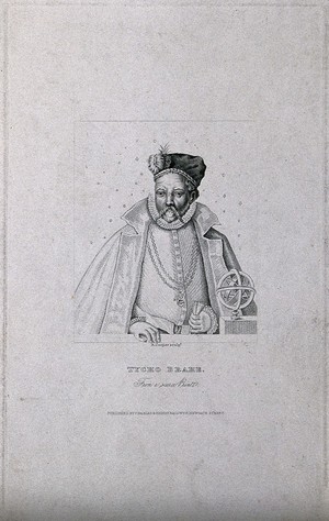 view Tycho Brahe. Stipple engraving by R. Cooper.