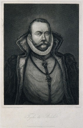 Tycho Brahe. Line engraving by J.L. Appold after J. de Gheyn, 1586.