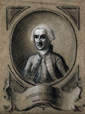 A man designated as Domenico Brandolin. Chalk drawing.