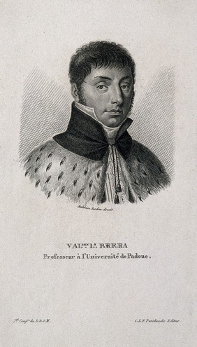 Valeriano Luigi Brera. Stipple engraving by A. Tardieu, 1828.