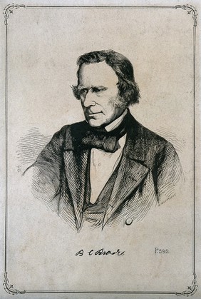 Sir Benjamin Collins Brodie. Wood engraving after Smyth.
