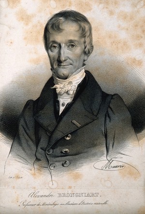 view Alexandre Brongniart. Lithograph by N. E. Maurin.