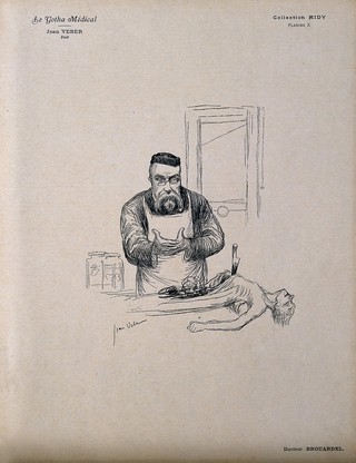 Paul Camille Hippolyte Brouardel. Process print after J. Veber.