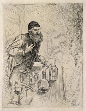 Alexander Crum Brown. Etching by W. Hole, 1884.