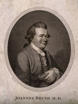 view John Brown [Bruno]. Engraving by J. Heath after J. Donaldson.