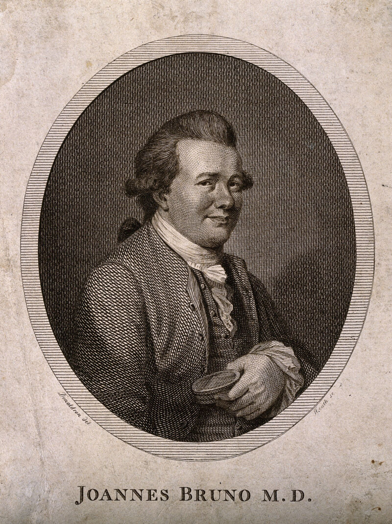 John Brown [Bruno]. Engraving by J. Heath after J. Donaldson., by John Donaldson