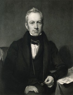 Robert Brown. Line engraving by C. Fox, 1837, after H. W. Pickersgill.