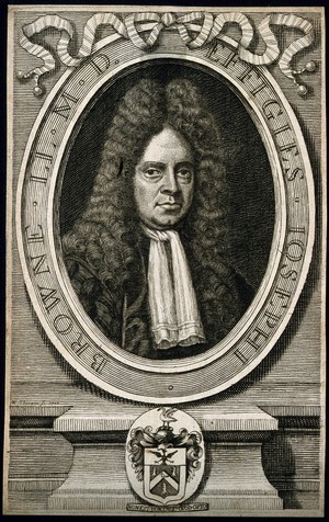 view Joseph Browne. Line engraving by W. Sherwin, 1708.