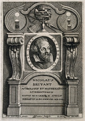 view Nicolas Bruyant. Line engraving by P. Pontius after A. van Dyck.