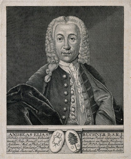 Andreas Elias Buechner. Line engraving.