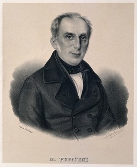 Maurizio Bufalini. Lithograph by F. Martini.