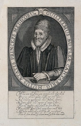William Butler. Line engraving by S. de Passe, 1620.