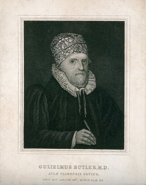 view William Butler. Stipple engraving by R. Clamp, 1796, after S. Harding.
