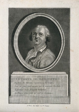 Giuseppe Balsamo, Count Cagliostro. Mezzotint.