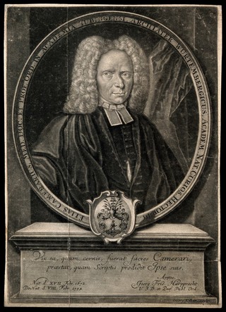 Elias Camerarius. Mezzotint by G. Kilian.