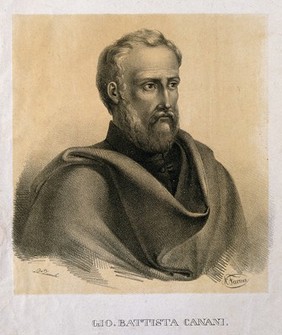 Giovanni Battista Canani (Canano). Lithograph by N (?) Farina.