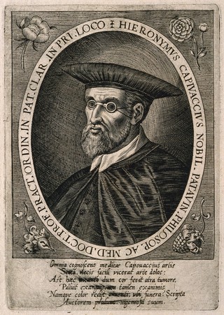 Hieronymus Capivaccius. Line engraving.