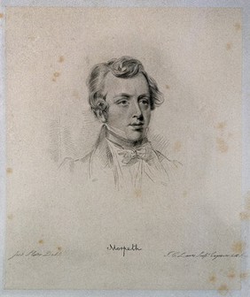 George William Frederick Howard, 7th Earl of Carlisle. Soft-ground etching by J. G. Lairs after J. Slater.