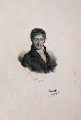 Lazare-Nicolas Marguerite Carnot. Lithograph by Delpech.