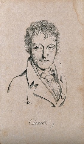 Lazare-Nicolas Marguerite Carnot. Steel engraving.