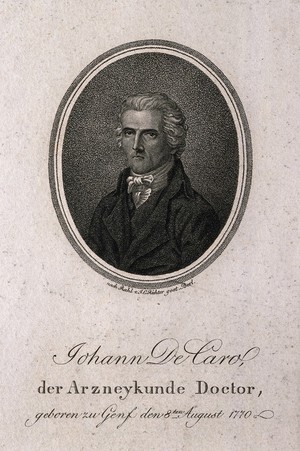 view Jean de Carro. Stipple engraving by J. C. Richter after C. Rahl.