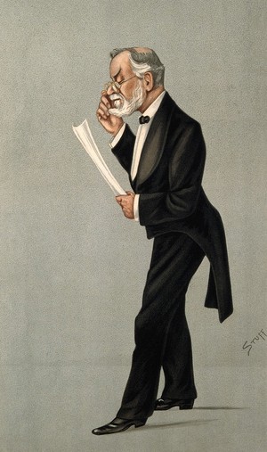 view Robert Brudenell Carter. Colour lithograph by Sir L. Ward [Spy], 1892.