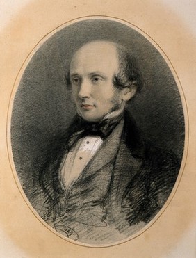 Samuel Cartwright. Chalk drawing, 1849, attributed to T. Landseer.