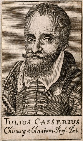 Giulio Casserio. Line engraving, 1688.