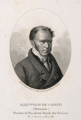 Alexandre-Henri-Gabriel, Comte de Cassini. Stipple engraving by A. Tardieu after himself, 1827.