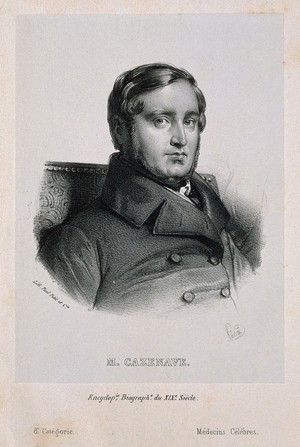 view Pierre-Louis-Alphée Cazenave. Lithograph by Pidoux.