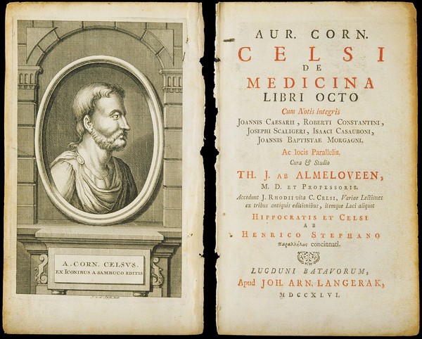 Aurelius Cornelius Celsus. Letterpress