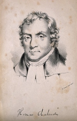 view Thomas Chalmers. Lithograph by F. Schenck.