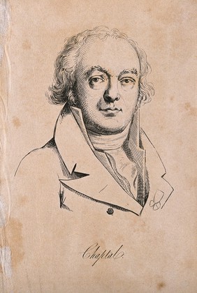 Jean-Antoine-Claude Chaptal, Comte de Chanteloup. Etching.