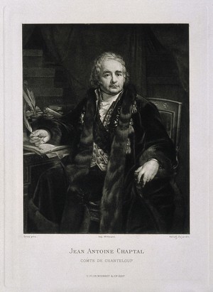 view Jean-Antoine-Claude Chaptal, Comte de Chanteloup. Heliogravure by Dujardin after a painting by A. J. Gros.