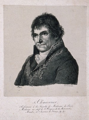 view François Chaussier. Lithograph by Potelet.