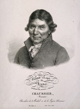 François Chaussier. Lithograph by J. Boilly.