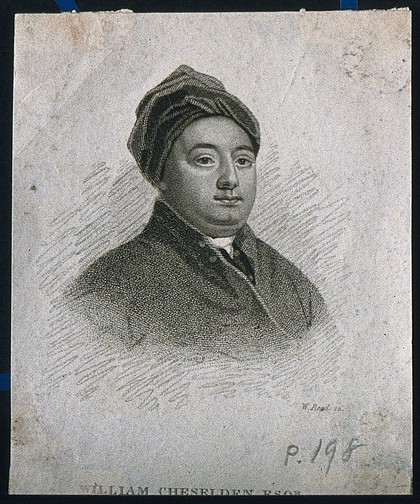 William Cheselden. Stipple engraving by W. Read after J. Richardson.