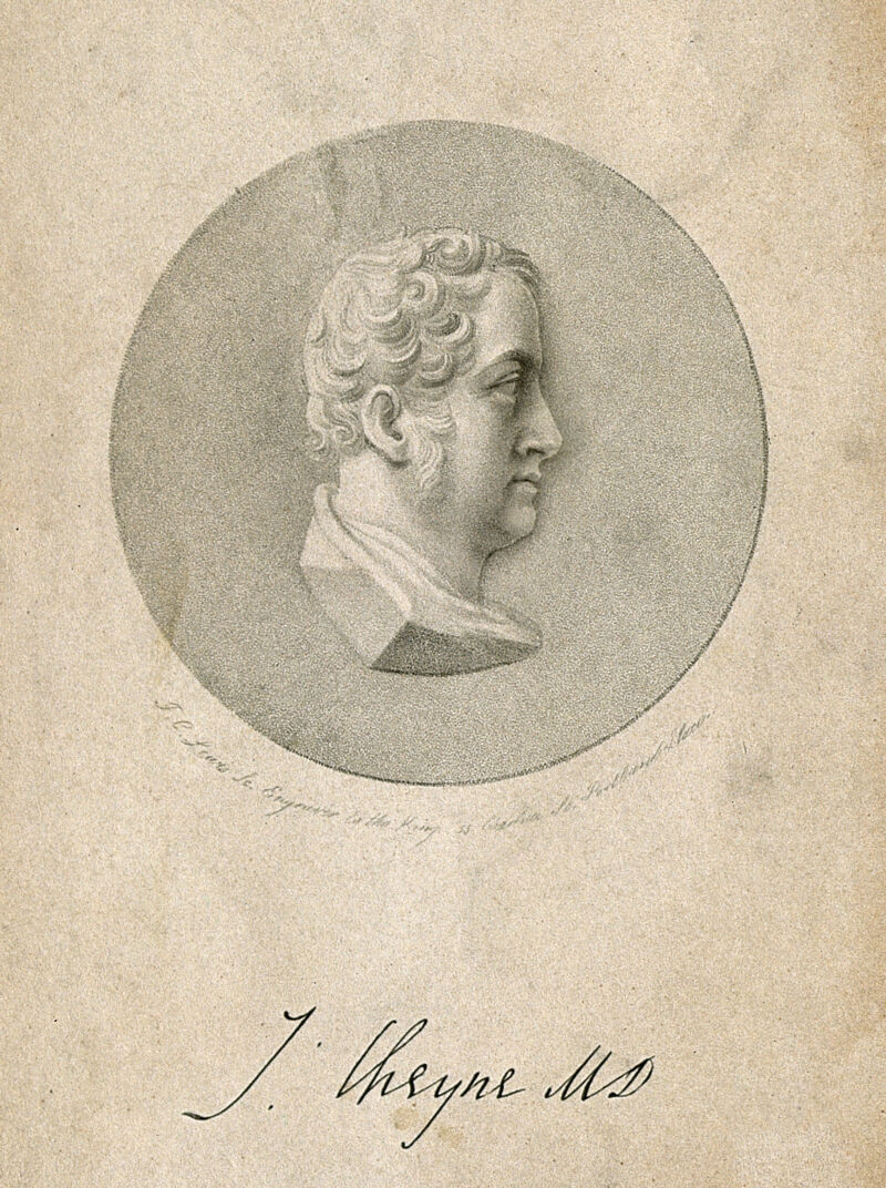 John Cheyne. Stipple engraving by F. C. Lewis., by Frederick Christian Lewis
