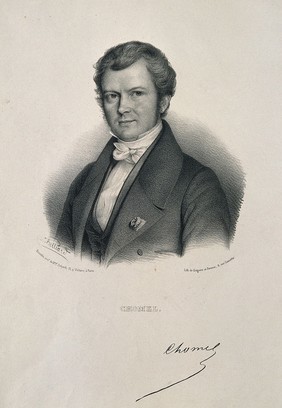 Auguste-François Chomel. Lithograph by Z. Belliard.