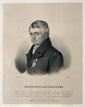 Franciscus Ant. Christen. Lithograph by L. Torsch after A. Einsle.