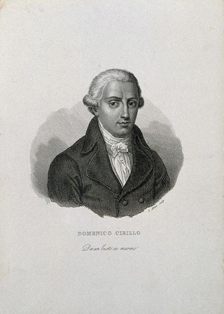 Domenico Cirillo. Line engraving by I. Altini.