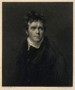 view Edward Daniel Clarke. Line engraving by R. Golding, 1811, after J. Opie.