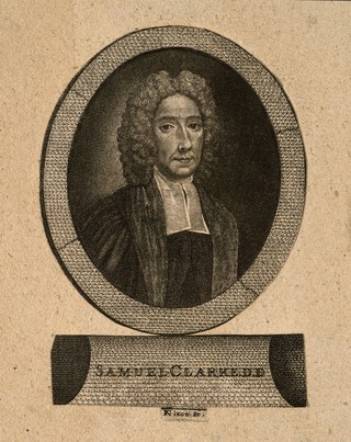 Samuel Clarke. Stipple engraving by Nixon after T. Gibson.