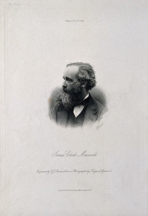 view James Clerk-Maxwell. Stipple engraving by G.J. Stodart, 1881, after J. Fergus.