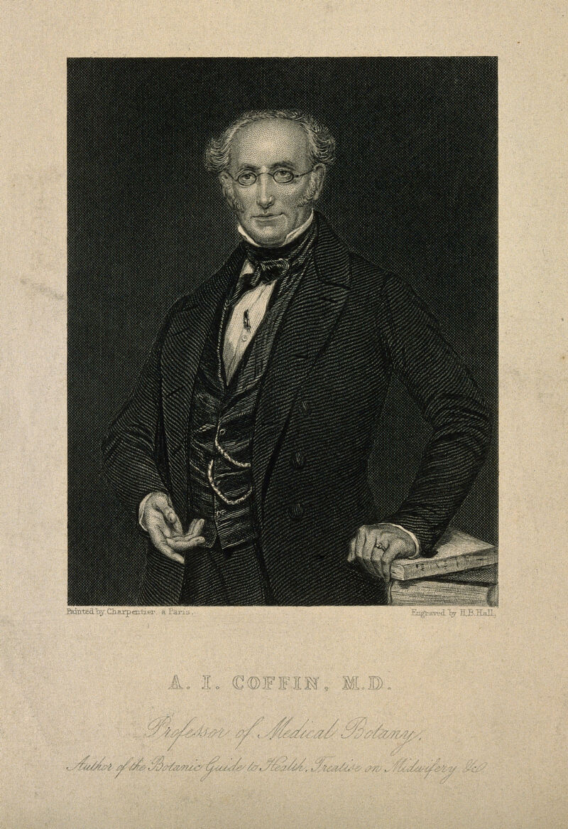 Albert Isaiah Coffin. Stipple engraving by H. B. Hall after Charpentier., by Henry Bryan Hall