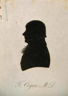 Thomas Cogan. Aquatint silhouette.