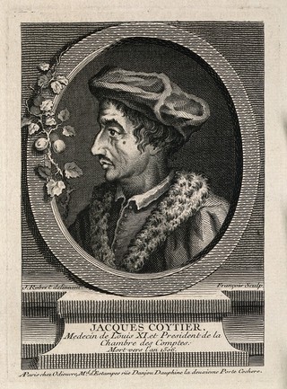 Jacques Coittier [Coytier]. Line engraving by J.C. François, 1755, after J. Robert.